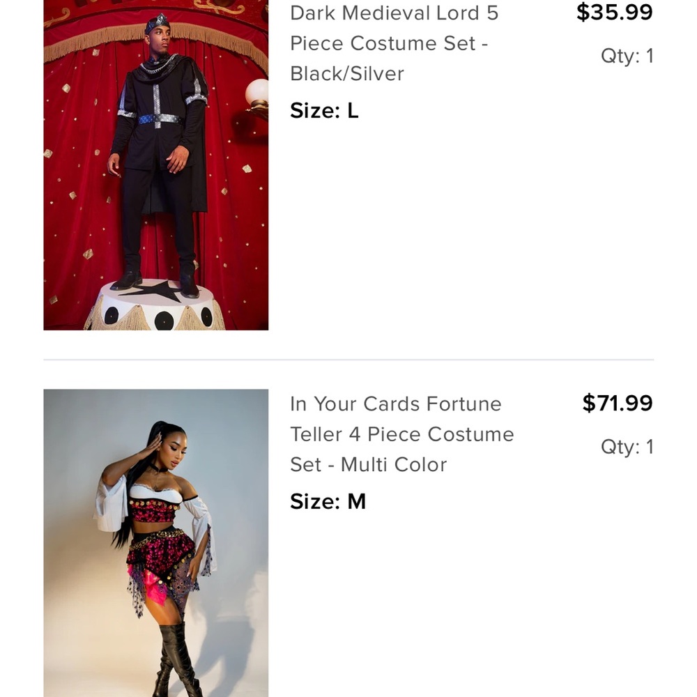 Couples medieval Halloween costumes